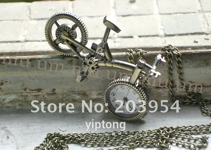 Прямая поставка 1 шт./лот Велосипедное медное ожерелье велосипед цепь кулон
