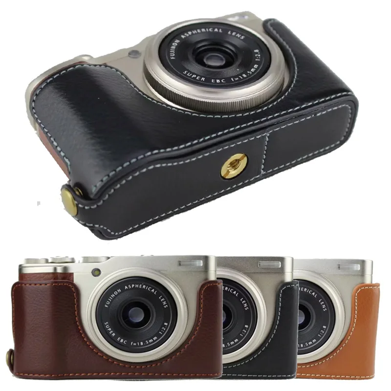 Чехол для камеры из натуральной кожи чехол Fuji Fujifilm XF10 комплект с полукорпусом