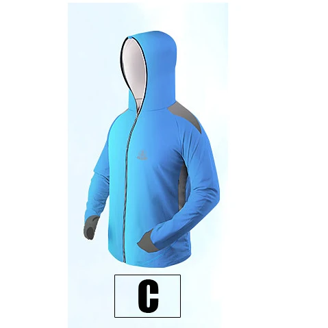 C Палисандр летняя одежда для рыбалки M, L, XL, XXL, XXXL с длинным рукавом анти-УФ дышащая быстросохнущая одежда для женщин и мужчин - Цвет: C