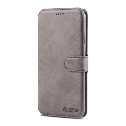 Роскошный чехол на Redmi 6A Чехол кошелек кожаный чехол funda для Xiaomi Redmi 6 Футляр для телефона с магнитом с отделением для карт ретро телефонные чехлы - Цвет: Gray