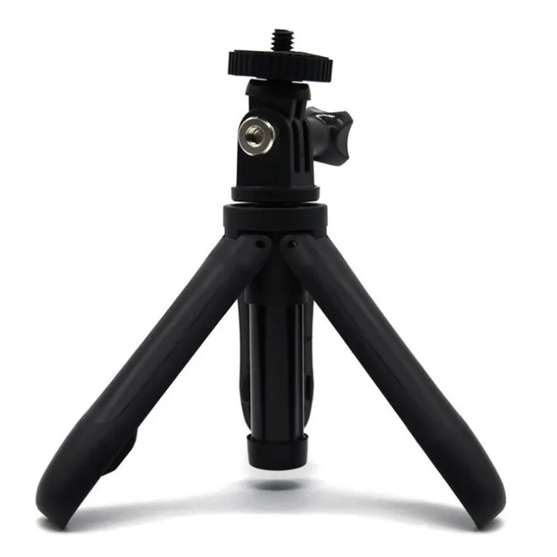 Black tripod Мини штатив для экшн-камеры штатив монопод выдвижной монопод для Gopro Hero 6 5 4 3 SJCAM eken H9 Xiaomi YI 4k - Цвет: Black tripod