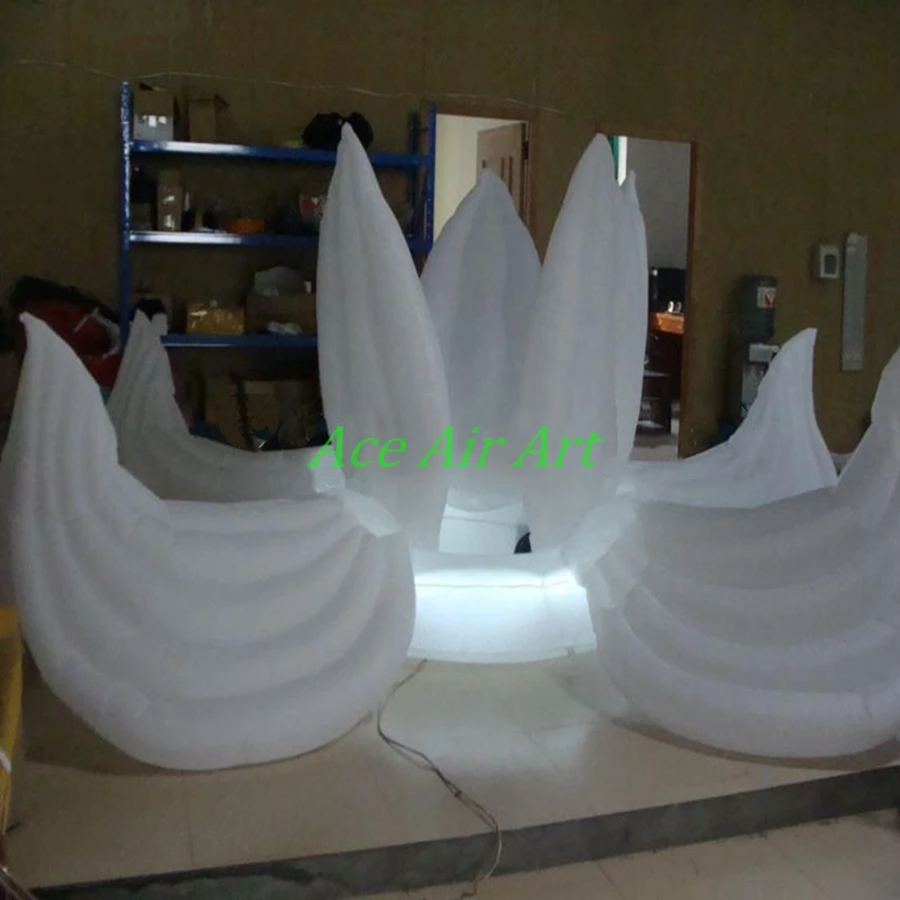 Лидер продаж цепочка диаметром 4 м Свадебный гигантский надувной цветок для