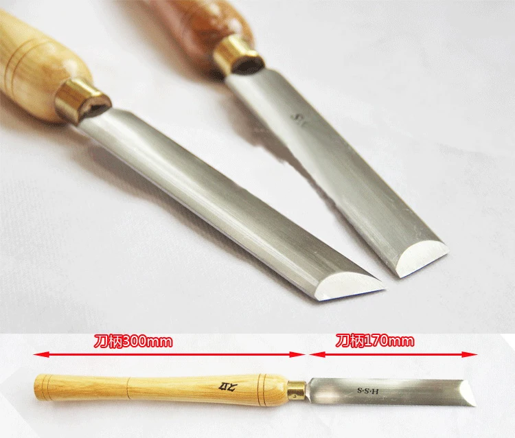 A2014-A HSS Oval Skew Chisel 28mm width Woodturning Tool | Инструменты