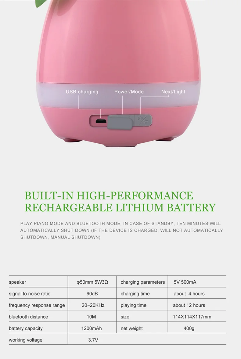 Портативный музыкальный цветочный горшок динамик умный беспроводной MP3 Bluetooth Мини diy офисный домашний динамик s Настольный сенсорный небольшой ночной светодиодный динамик