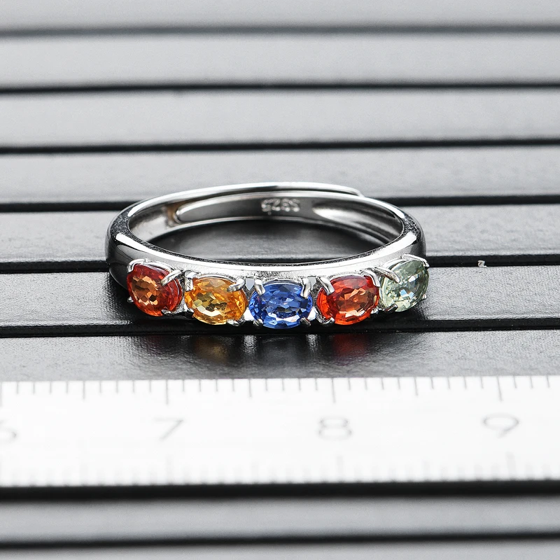 Натуральный драгоценный камень необычный сапфир Овальный 3*4 мм кольцо простой