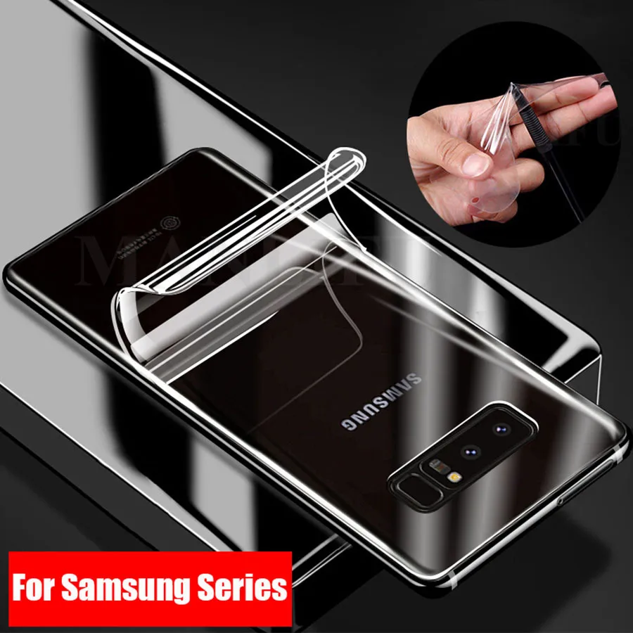 3D Передняя Задняя силиконовая Гидрогелевая ТПУ пленка для samsung Galaxy S10 Note 10 Plus A9 A70 A40 A50 M30s Наклейка защитная пленка для экрана