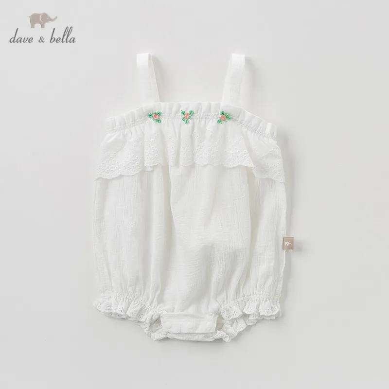 Детский комбинезон для новорожденных девочек 1 шт. модный однотонный с цветочным