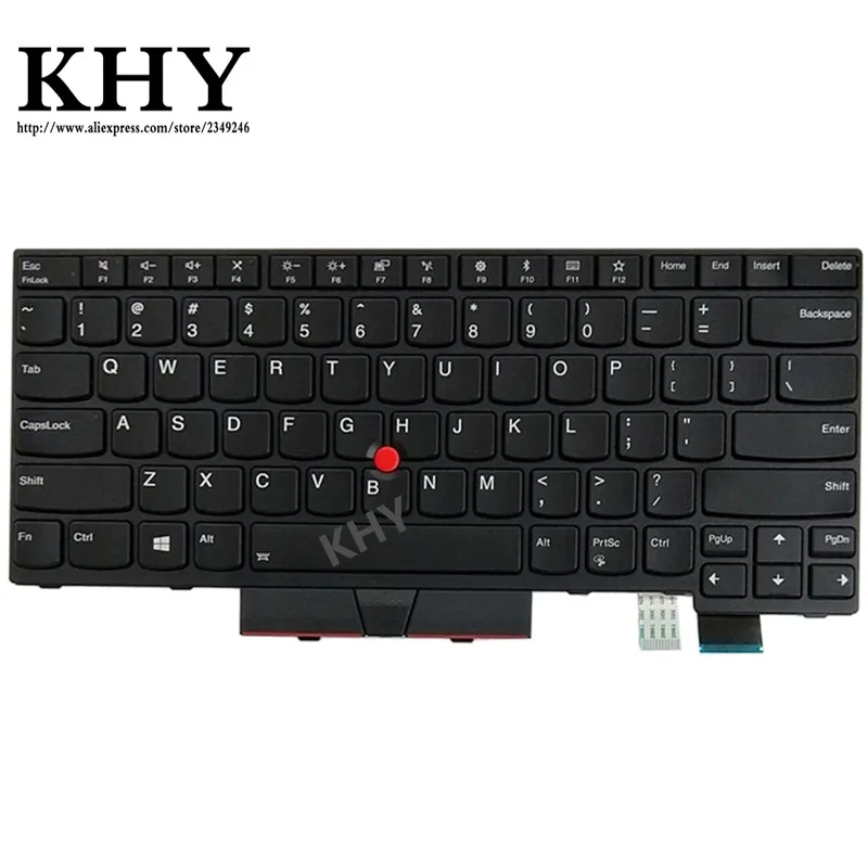 Оригинальная клавиатура с американской подсветкой для ThinkPad A475 A485 T470 T480 fru 01AX487