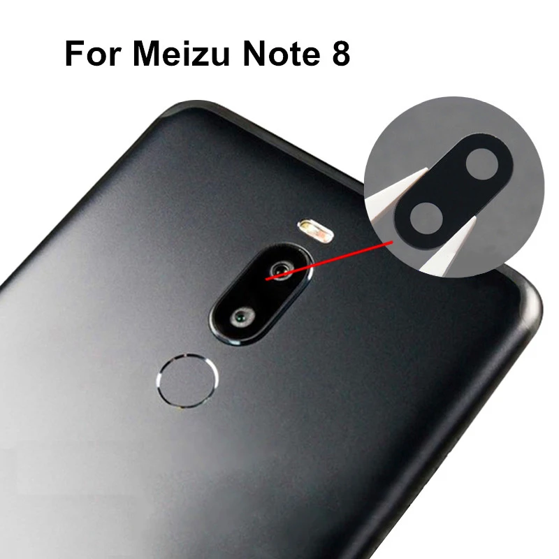 Задняя камера стеклянная крышка объектива для MEIZU 16th Plus X8 V8 Note 8 Pro 7 с клейкой