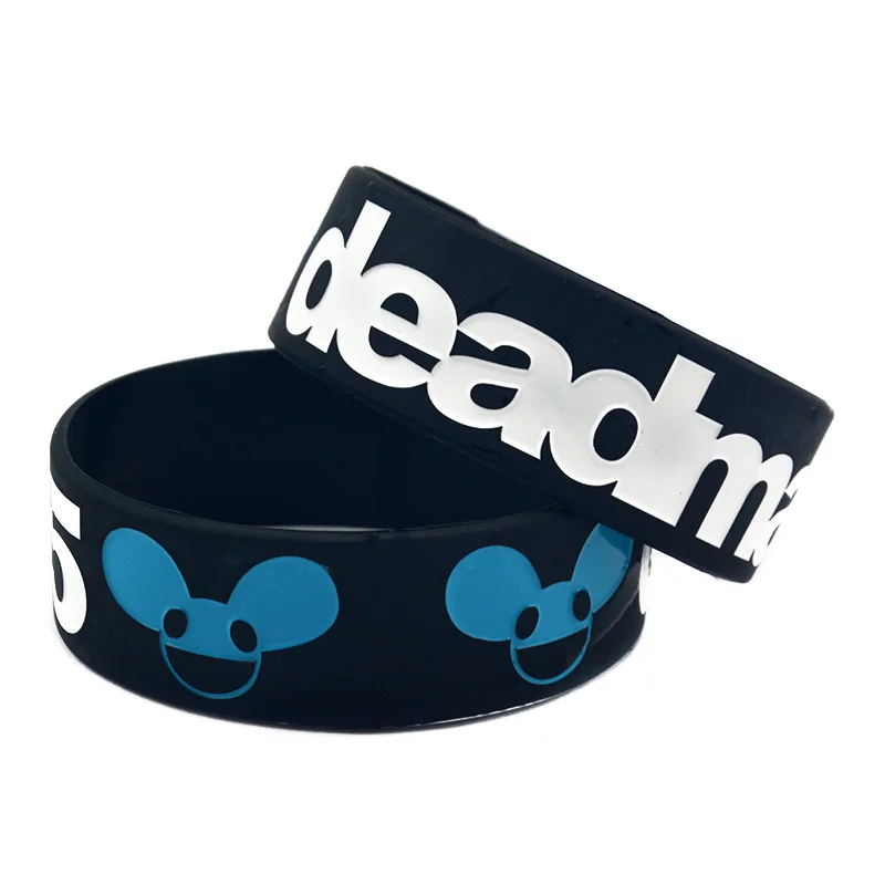 1 шт 1 Дюйм Широкий Deadmau 5 силиконовый браслет для музыкальных фанатов