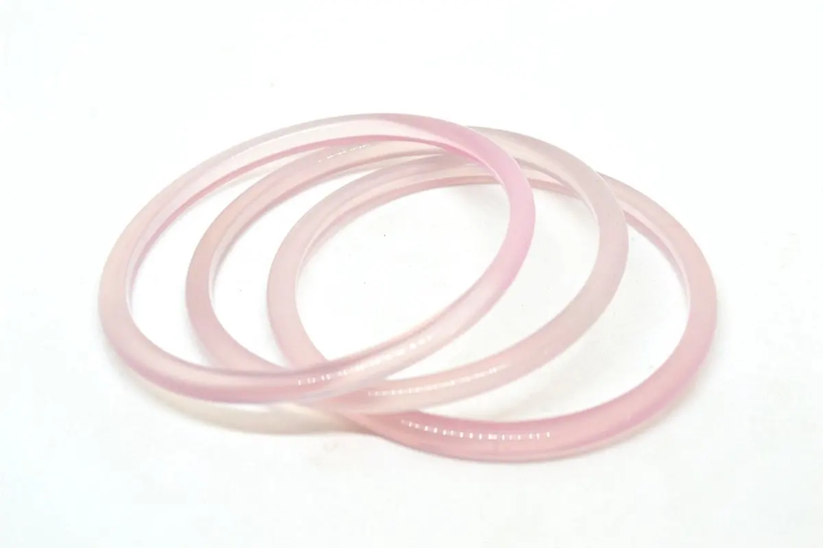 3pcs Natural Agate Jade Icy White Bangle Bracelet Gemstone Jewelry|gift gifts|fashion jewelrygift accessories |