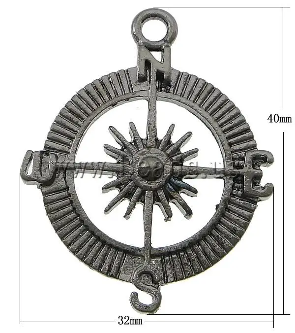 Free shipping!!!Zinc Alloy Tool Pendants 2013 fashion free shipping Compass plumbum black color plated nickel | Украшения и