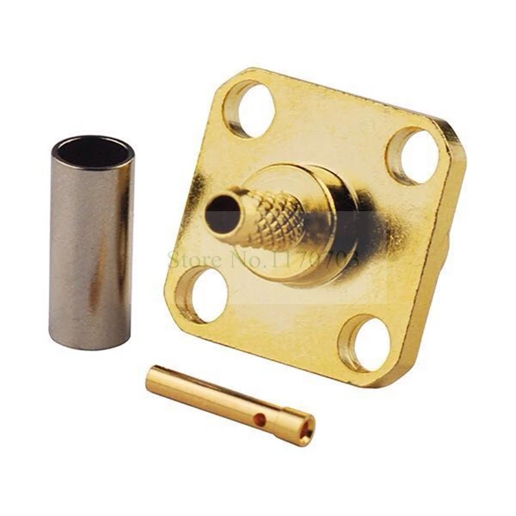 10 шт. РЧ коаксиальный SMA типа Мама шасси Панель крепление с 4 отверстиями фланец RF