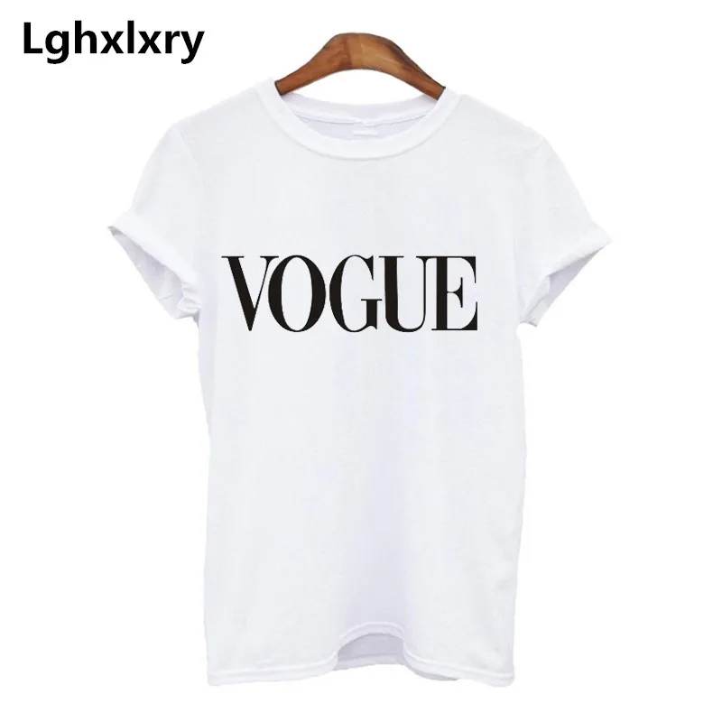 Новая модная летняя футболка Harajuku Tumblr VOGUE повседневные женские футболки с принтом женские топы