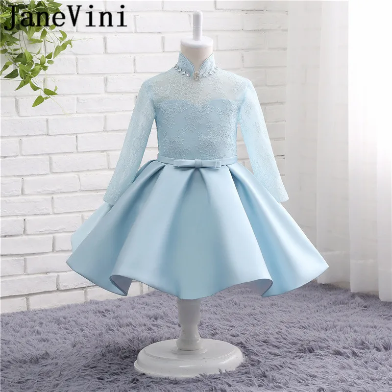JaneVini/милые короткие платья с цветочным узором для девочек Сатиновые