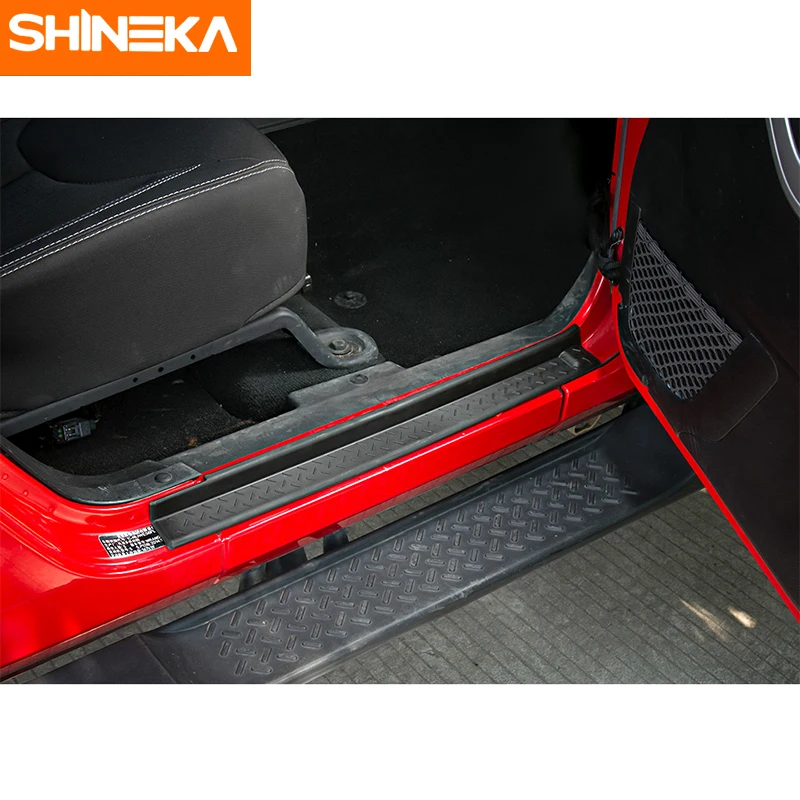 SHINEKA ABS украшение интерьера автомобиля порог Накладка протектор Добро пожаловать
