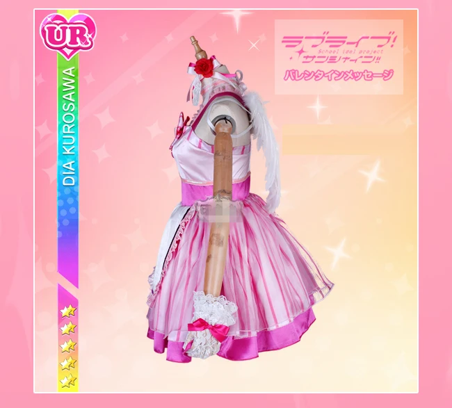 Размер на заказ lovelive Sunshine Azalea Galaxyk Kurosawa Dia Косплей Лолита платье Хэллоуин костюмы аниме одежда с крыльями cos