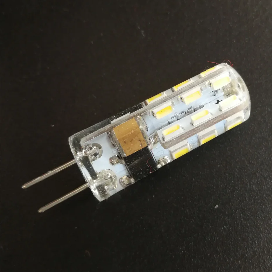 Светодиодная лампа G4 lgiht 220 В 2 Вт 24 светодиода s 3014SMD для люстры сменная галогенная