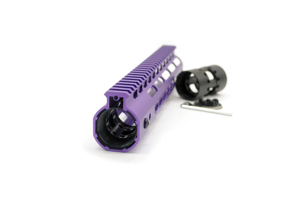 AR 15 M4 M16 10 дюймов фиолетовый Keymod бесплатный поплавок стиль Handguard Picatinny Rail Mount System|m4