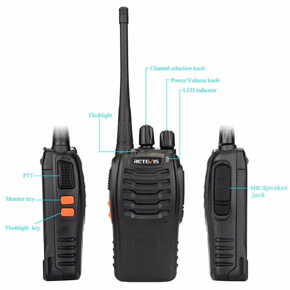Рация Retevis H777 5 шт. 3 Вт диапазон 1 км|retevis h777|walkie talkie retevisuhf 400-470mhz |