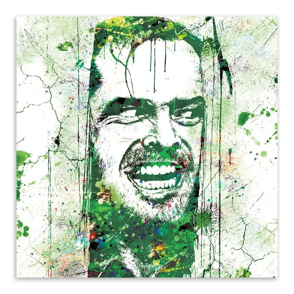 Original watercolor Kubrick Shining Horror Movie Poster Painting Heart Creative Home Decoration Core | Дом и сад