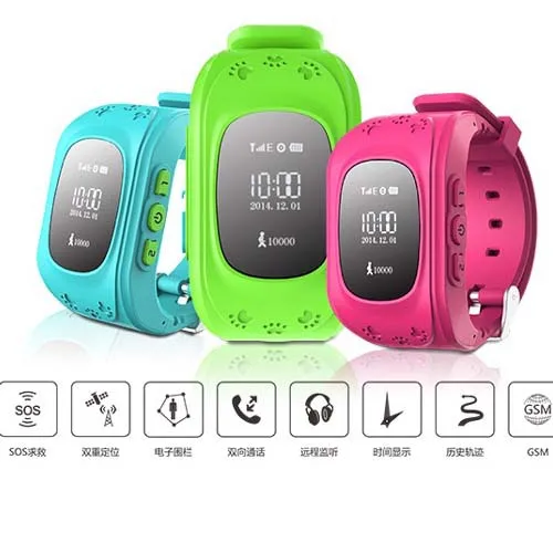 Мини gps-часы Q50 baby Go GPS Часы дети gps трекер 3 цвета SOS Чрезвычайных Борьбе Потерянный