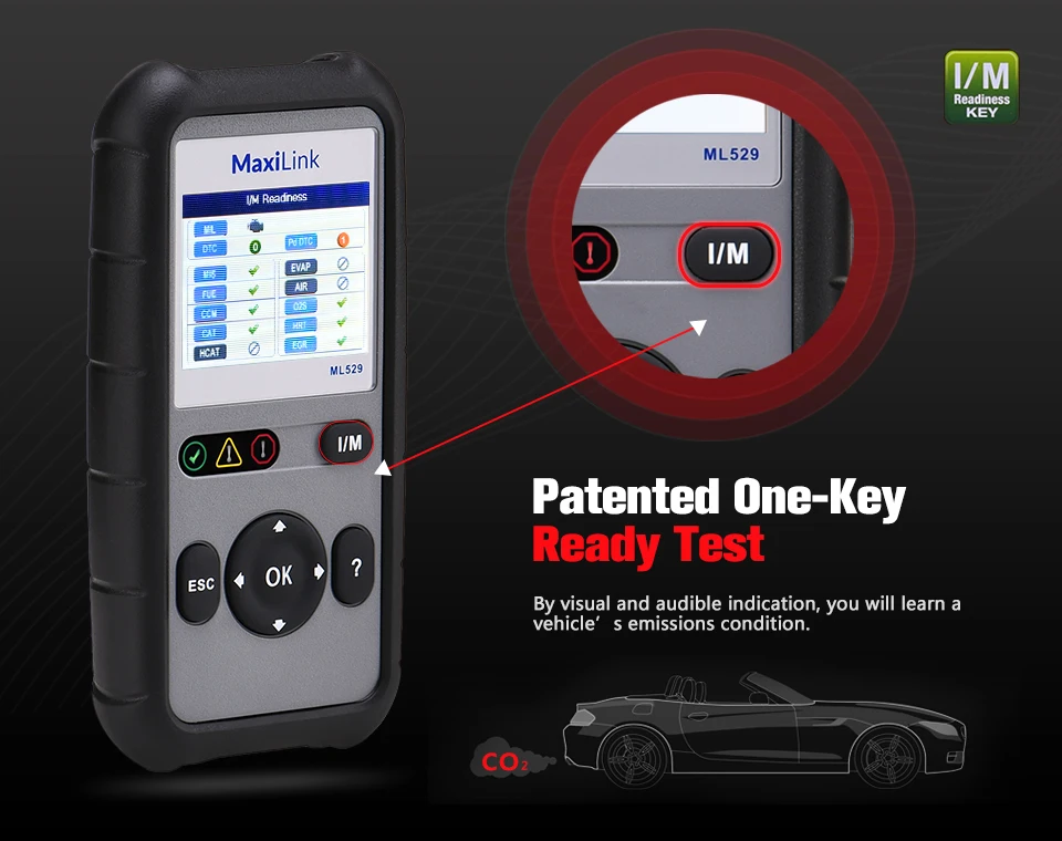 Autel Maxilink ML529 диагностический сканер инструмент OBDII EOBD OBD2 автоматический проверочный светильник двигателя DIY считыватель кодов неисправностей с улучшенным режимом 6
