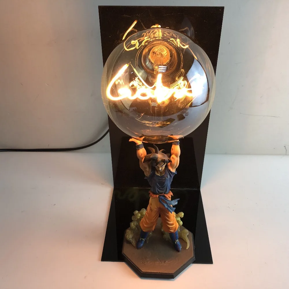Dragon Ball лампа Goku DBZ ночные светильники Настольная лампа Dragon Ball Супер Goku Kamehameha лампа ночник Lampara слово лампы