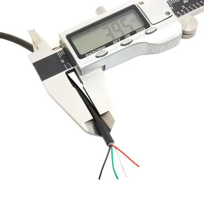 USB 2 0 Тип гнездо для 4 провода открытый кабель DIY OEM черный цвет 30 см U2-315-0.3M - купить