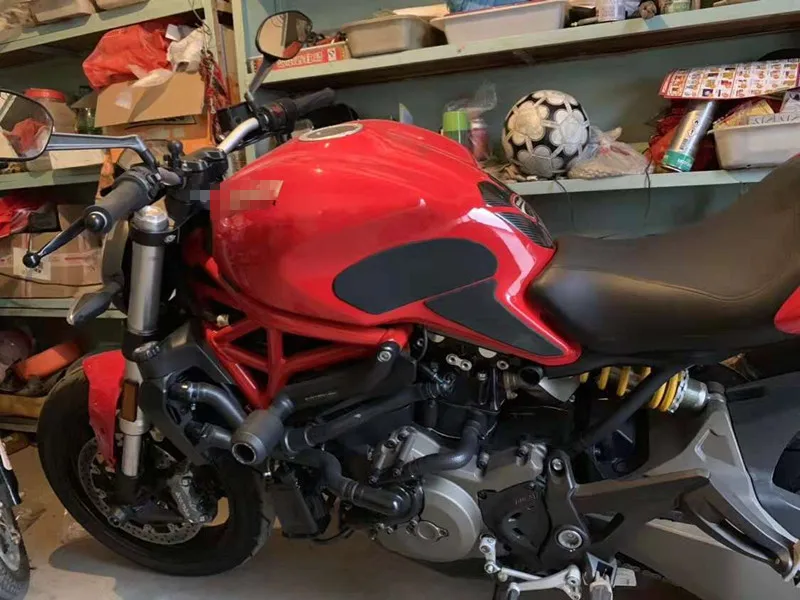 Monster 821 мотоцикл Стикеры s Нескользящие топливного бака Pad Колено стикер на ручку