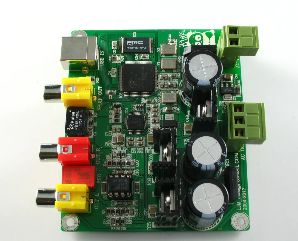Assembeld 32BIT384K/USB DAC CM6631A + AKM4490 DAC board 32bit\384K DAC