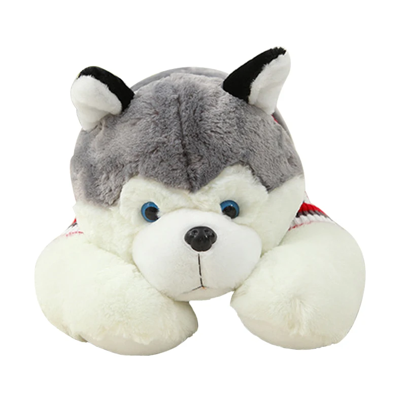 

40cm 2020 HOT Kawaii Husky Lies Prone Dog Plush Toy Stuffed Animals Creative Valentine's Day Gifts For Kids Children Baby