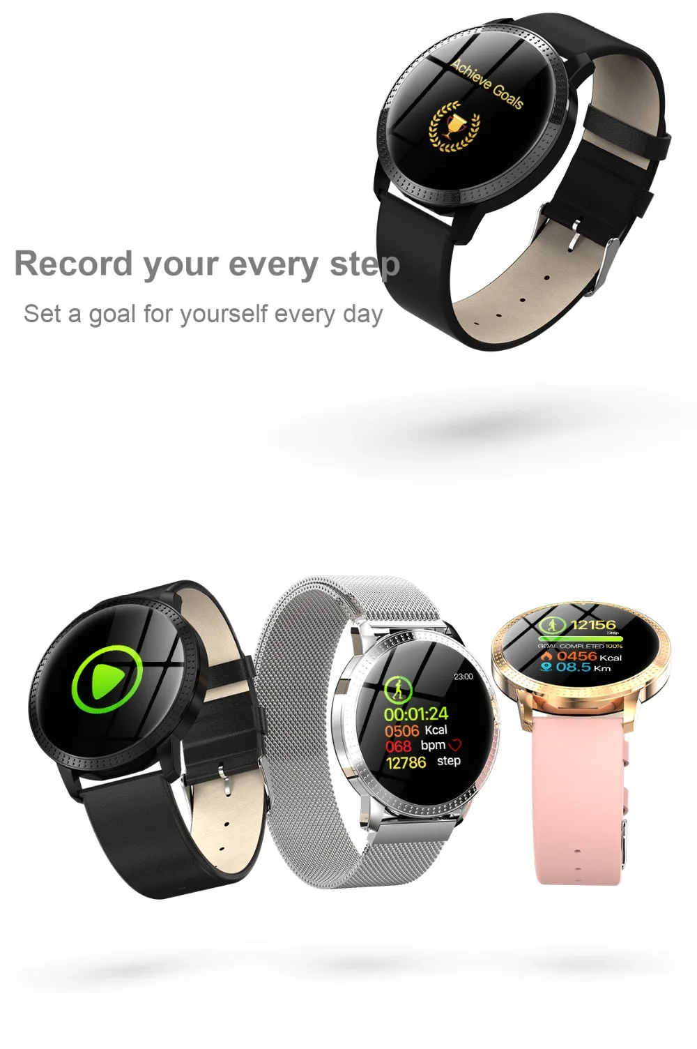 Женские часы CF18, спортивные часы, умный Браслет, пульсометр, умные часы для мужчин, фитнес-трекер, умный браслет, bluetooth, женские часы