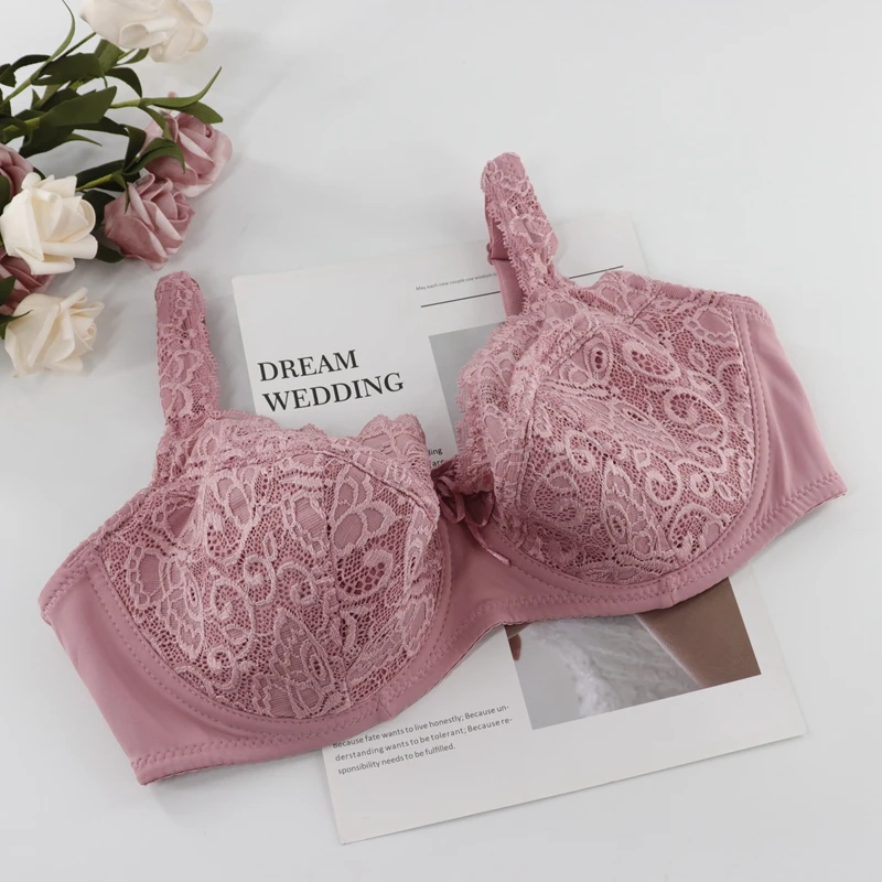 Beauwear бюстгальтер с поддержкой полной фигуры большого размера DD E F минимайзер бюстгальтеры для размера плюс женское сексуальное кружевное нижнее белье без подкладки цветочное белье