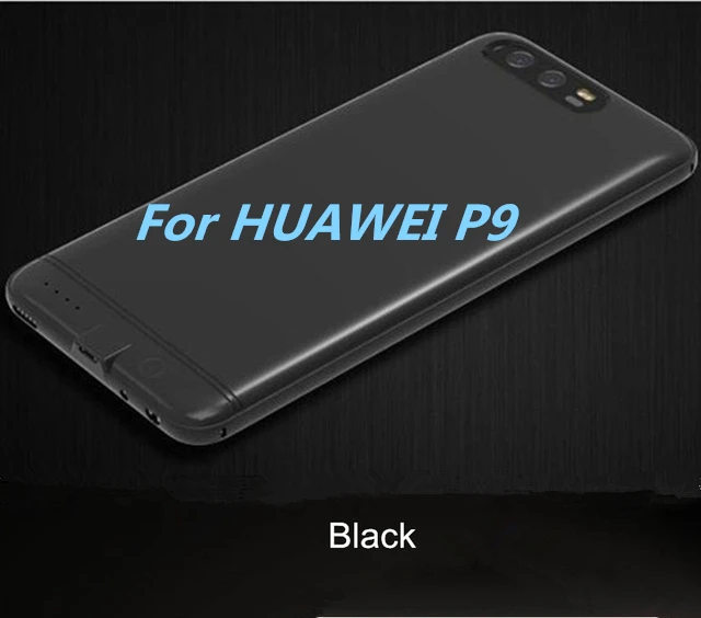 Чехол для huawei P9 power Bank P10, внешний аккумулятор, зарядное устройство, чехол для huawei P9 Plus, резервный аккумулятор, чехол для huawei P10 Plus - Цвет: Black For P9