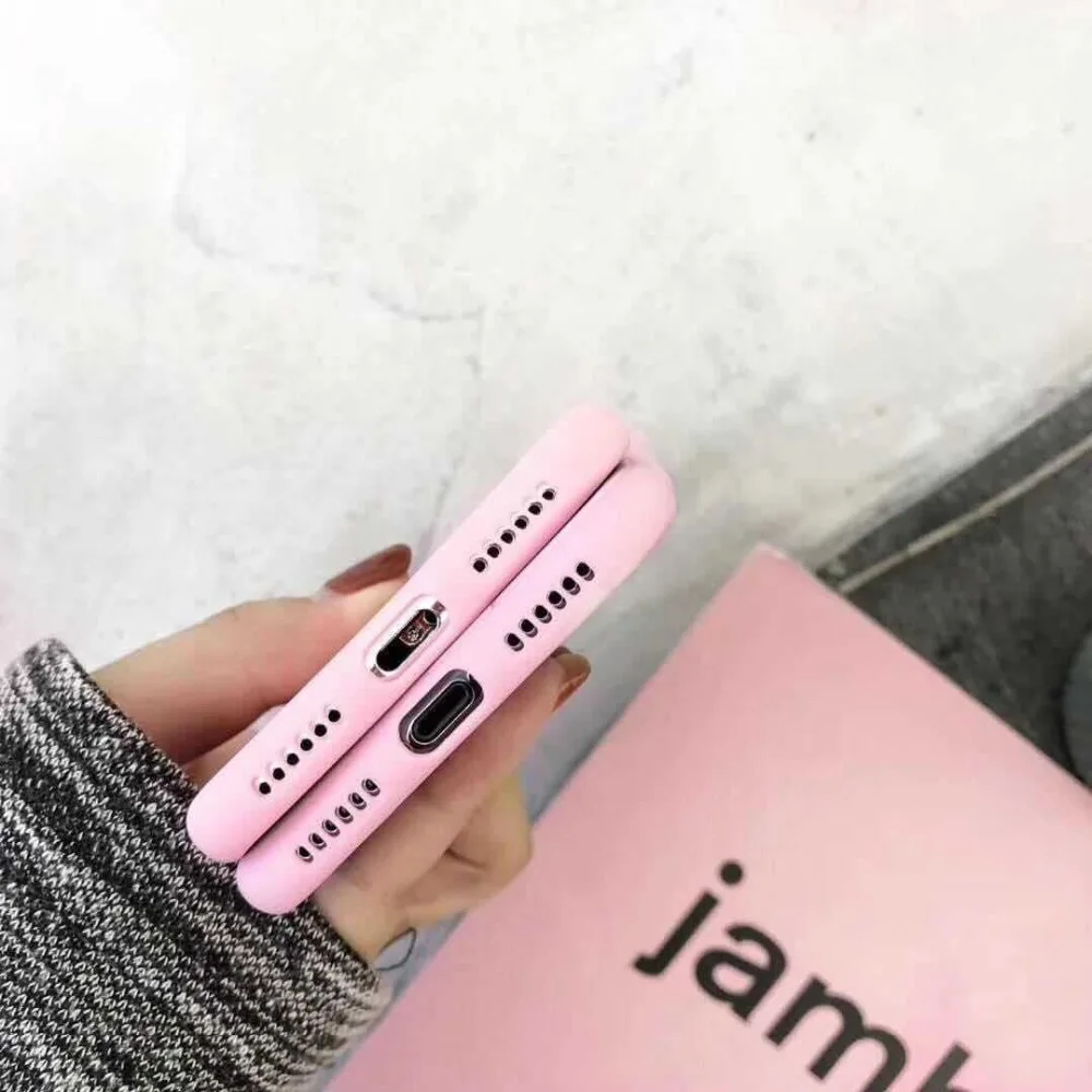 Новинка розовое сердце IphoneX десять пальцев крепления 6/6splus все включено мягкая