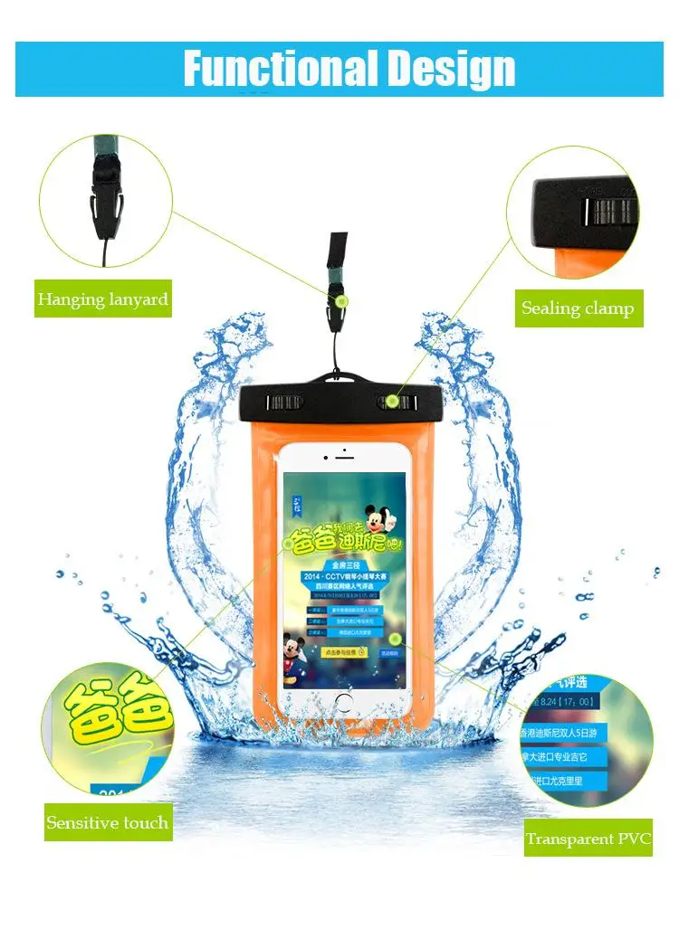 JKING Универсальный Водонепроницаемый Чехол для iPhone X XS MAX 8 7 6 s 5 Plus Чехол Пакет сумка Чехлы для телефона Coque водонепроницаемый чехол для телефона