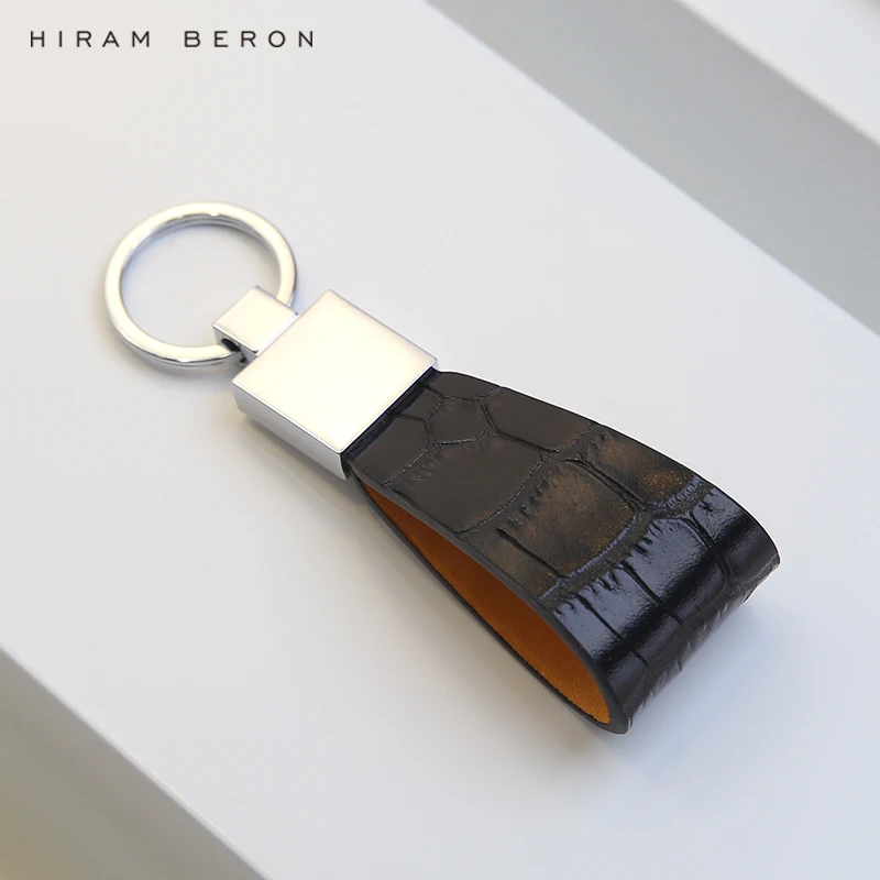 Хирам берон кожаный держатель для ключей keying croco шаблон предмет роскоши подарок