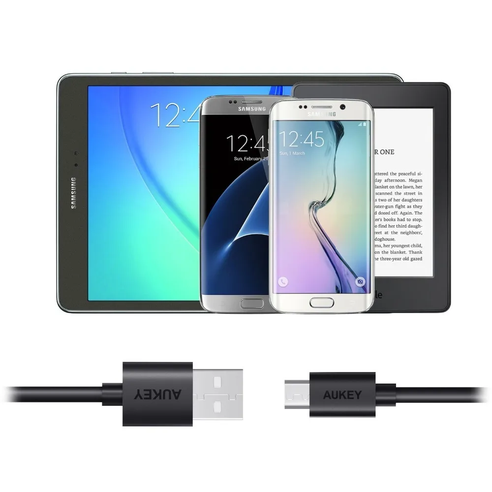 AUKEY Micro USB кабель 2A быстрое зарядное устройство для передачи данных мобильный