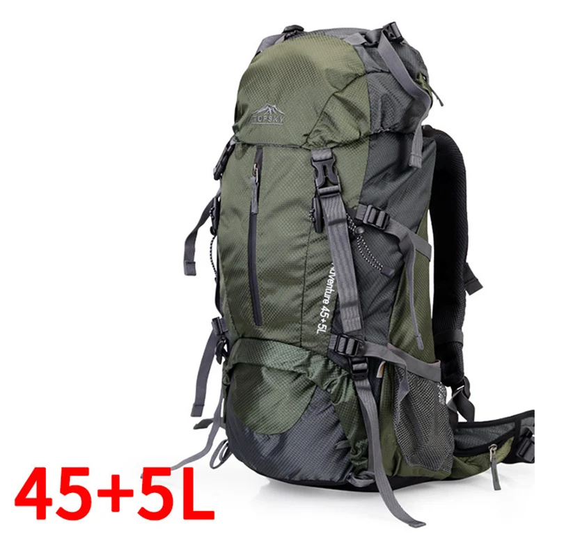 40L-60L походный рюкзак для походов на открытом воздухе многофункциональная внешняя рама сумка для альпинизма рюкзак рюкзаки дорожная спортивная сумка - Цвет: Green 50L