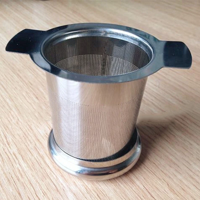 Нержавеющая сталь Чай заварки с крышкой как поддон сетчатый TCup фильтр вкладыш