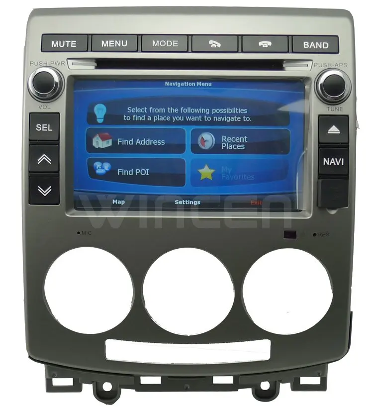 7 &quotавтомобильный DVD GPS плеер для старой Mazda 5 Встроенный BT Радио Бесплатная