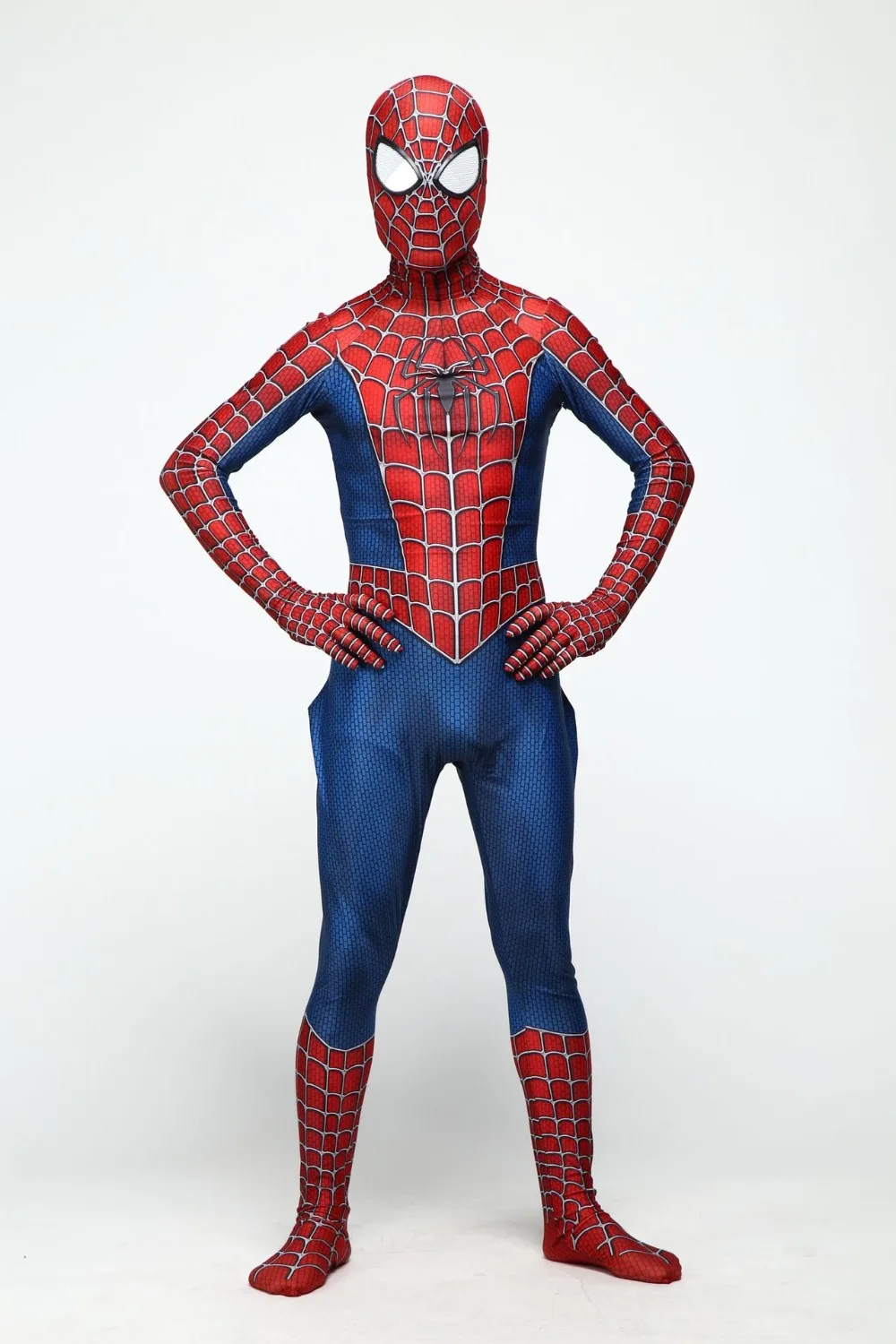 Для взрослых и детей 3D печатных человек паук комбинезон далеко от дома Питер