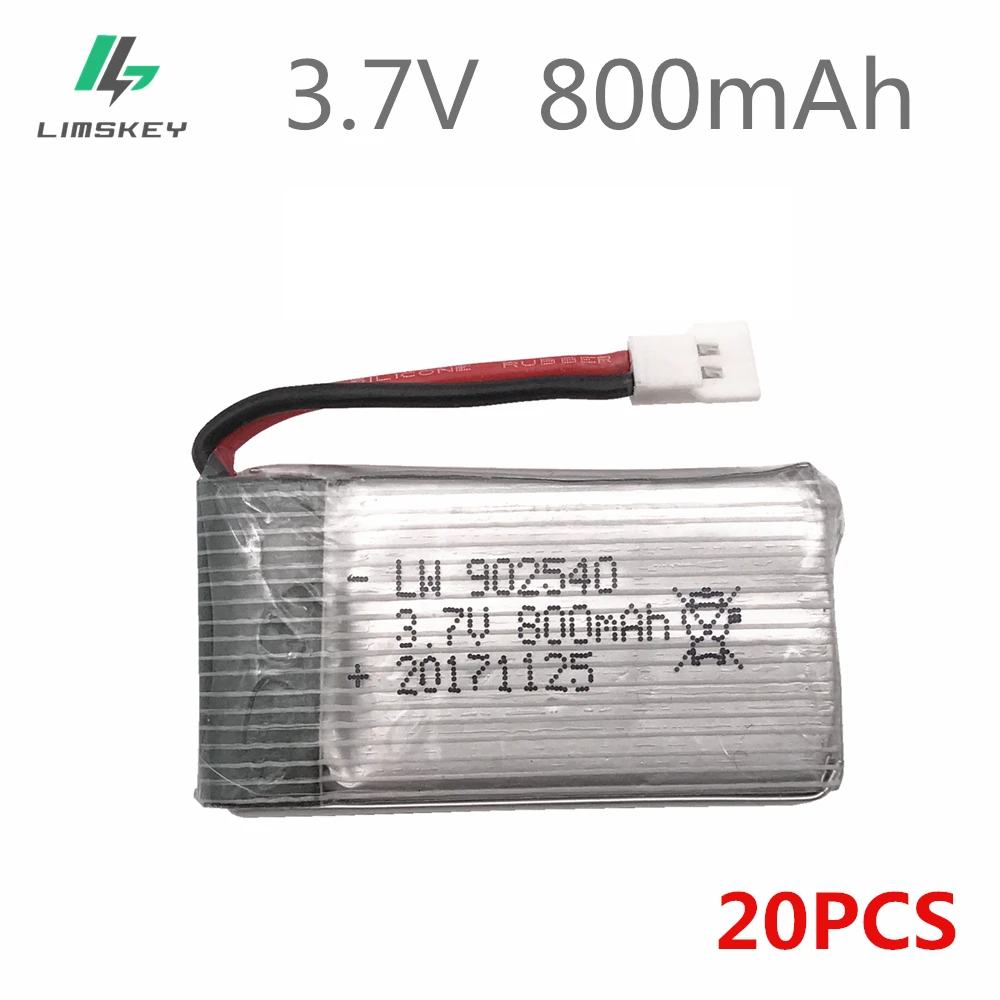 20 шт./лот литий полимерный аккумулятор для вертолета Syma X5 X5C X5SC X5SW X5HW X5UW 902540 25C|battery