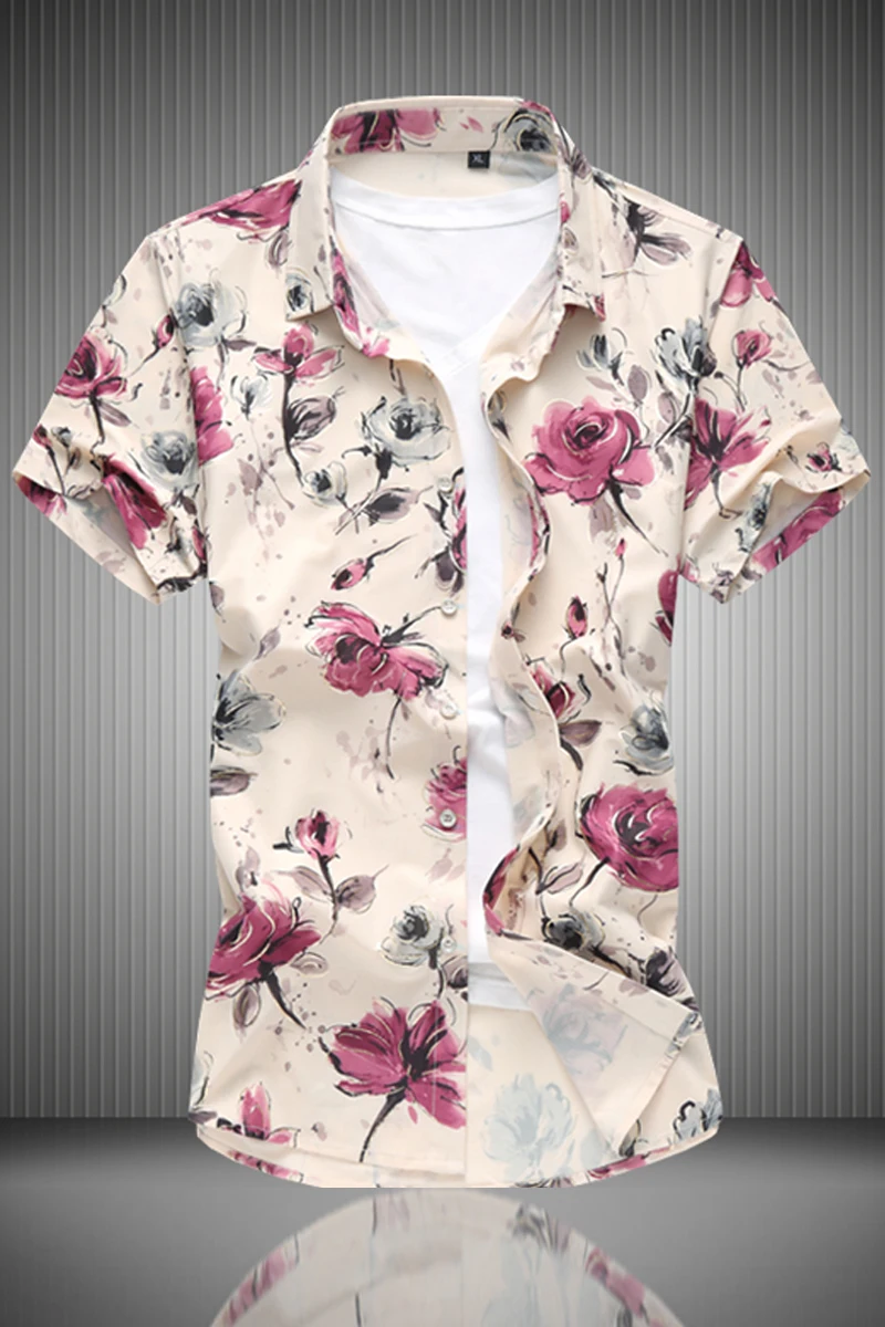 

Summer Mercerized Cotton Men's Short Sleeve Shirt