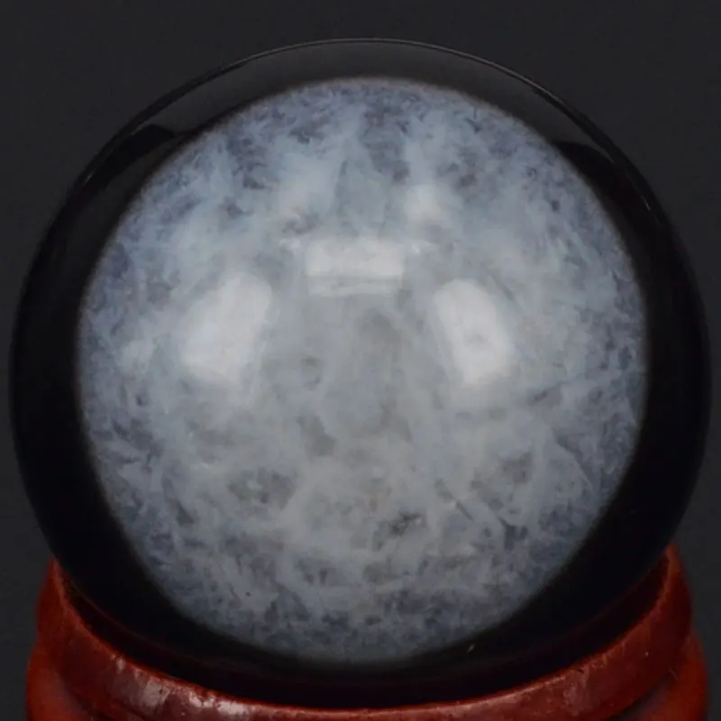 

Free Shipping Natural Stone Gemstone 30MM Evil Eye Agate Sphere Crystal Ball Chakra Healing Reiki Carving Crafts With Stand