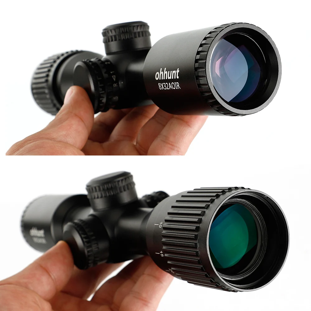 Ohhunt 8X32 AOIR охотничий компактный прицел для винтовки Mil Dot с подсветкой стекло