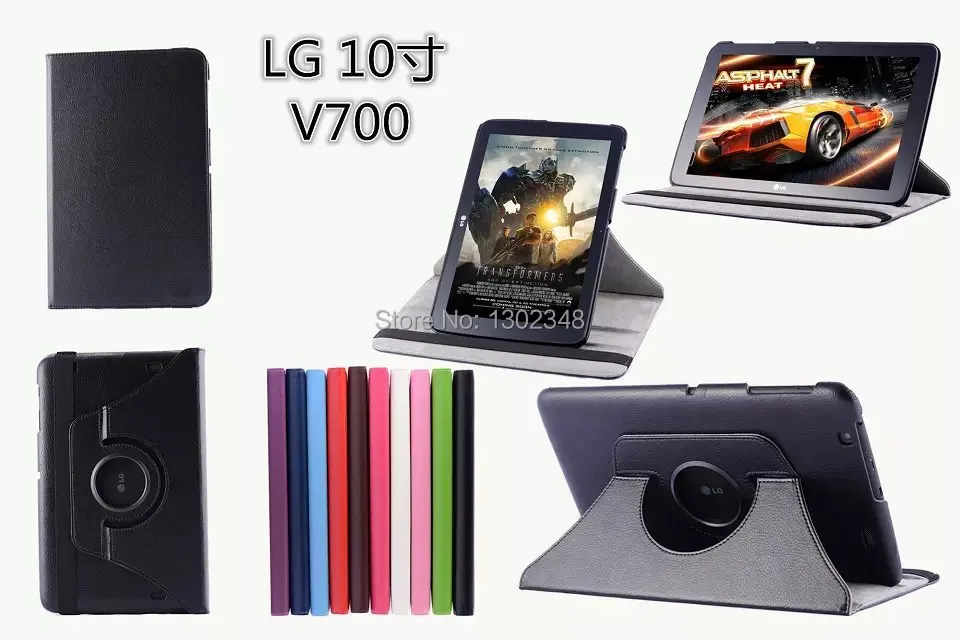 Вращающийся на 360 градусов Чехол книжка из искусственной кожи с подставкой и