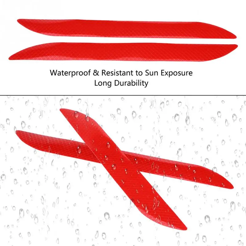 2 шт. авто Стайлинг самоклеющиеся световые светоотражающие наклейки