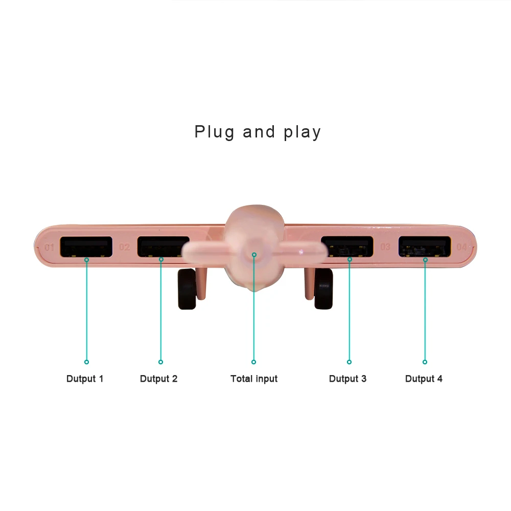 CHYI Multi usb хаб Симпатичный Самолет дизайн разветвитель 4 Порты USB 2 0 концентратор